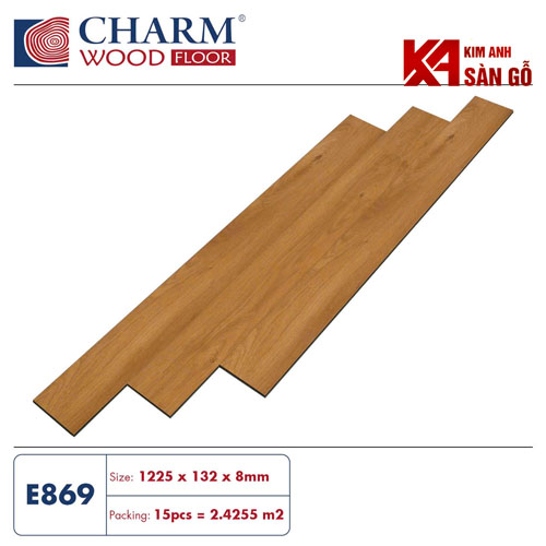 Sàn Gỗ Công Nghiệp 8MM CHARM WOOD-E869